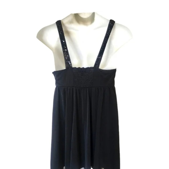 Apt. 9 Black Sequin Embellished Mini Cocktail Dress Size Large - Picture 3 of 8
